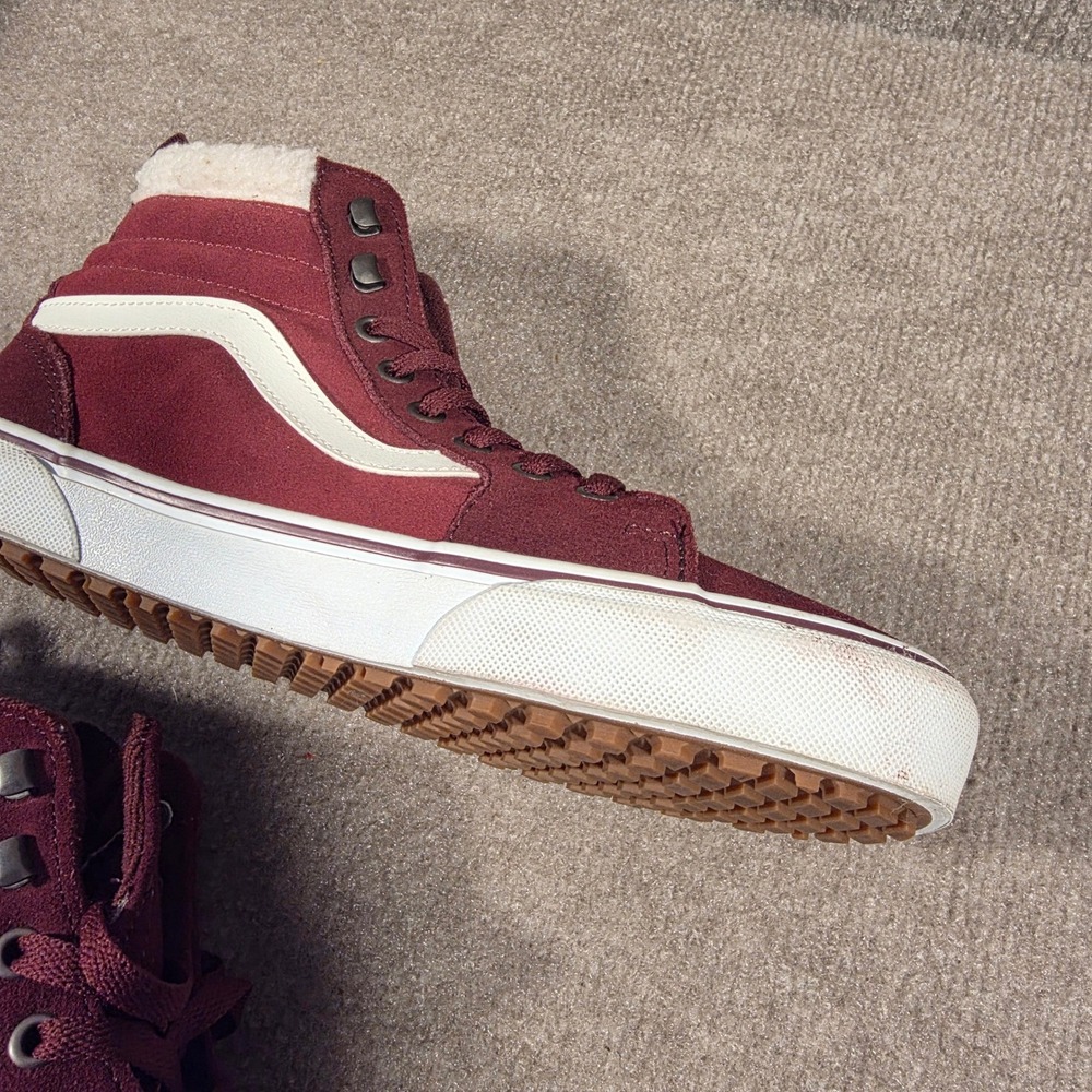 Vans Filmore Hi Vansguard Port Royale Burgundy Suede Sneakers Womens 9.5 - Picture 7 of 8